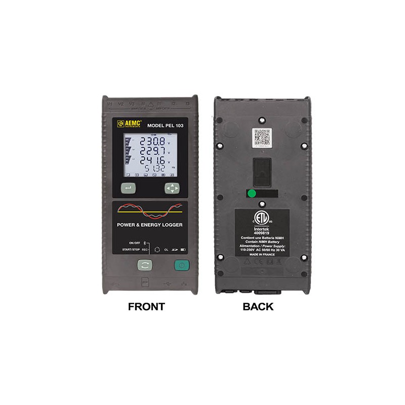 AEMC PEL 103 Power and Energy Logger, Single, Dual and Three-Phase,...