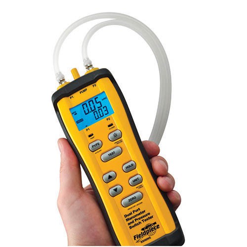 Fieldpiece SDMN6 Dual Port Manometer and Pressure Switch Tester at ...