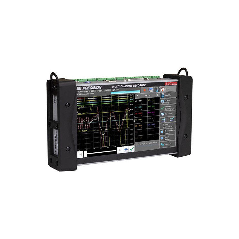 BK Precision DAS220 Portable 10-Channel Data Recorder, No Battery a...