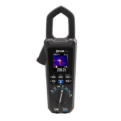 FLIR CM174-NIST 600A AC/DC True RMS Imaging Clamp Meter, Infrared G...